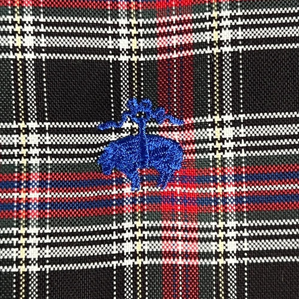 Brooks Brothers Button Down Mens L Black Red Plaid Regent Non-Iron Supima Cotton - Picture 2 of 7